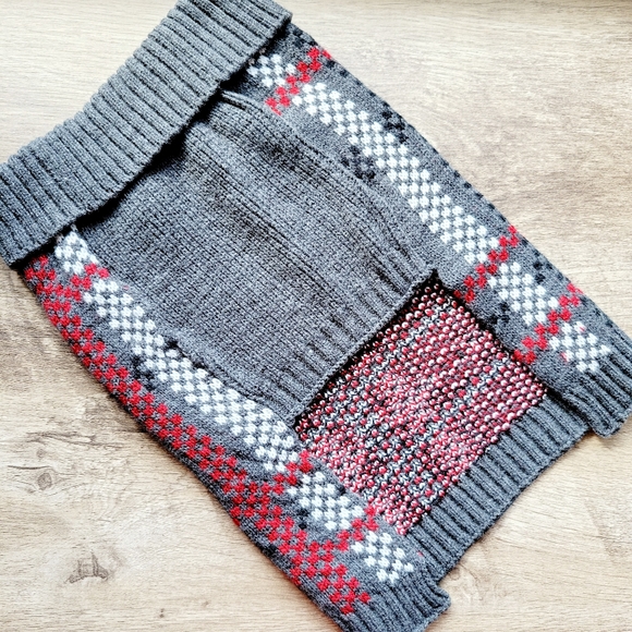 AKC plaid turtleneck dog sweater size medium - Picture 4 of 5